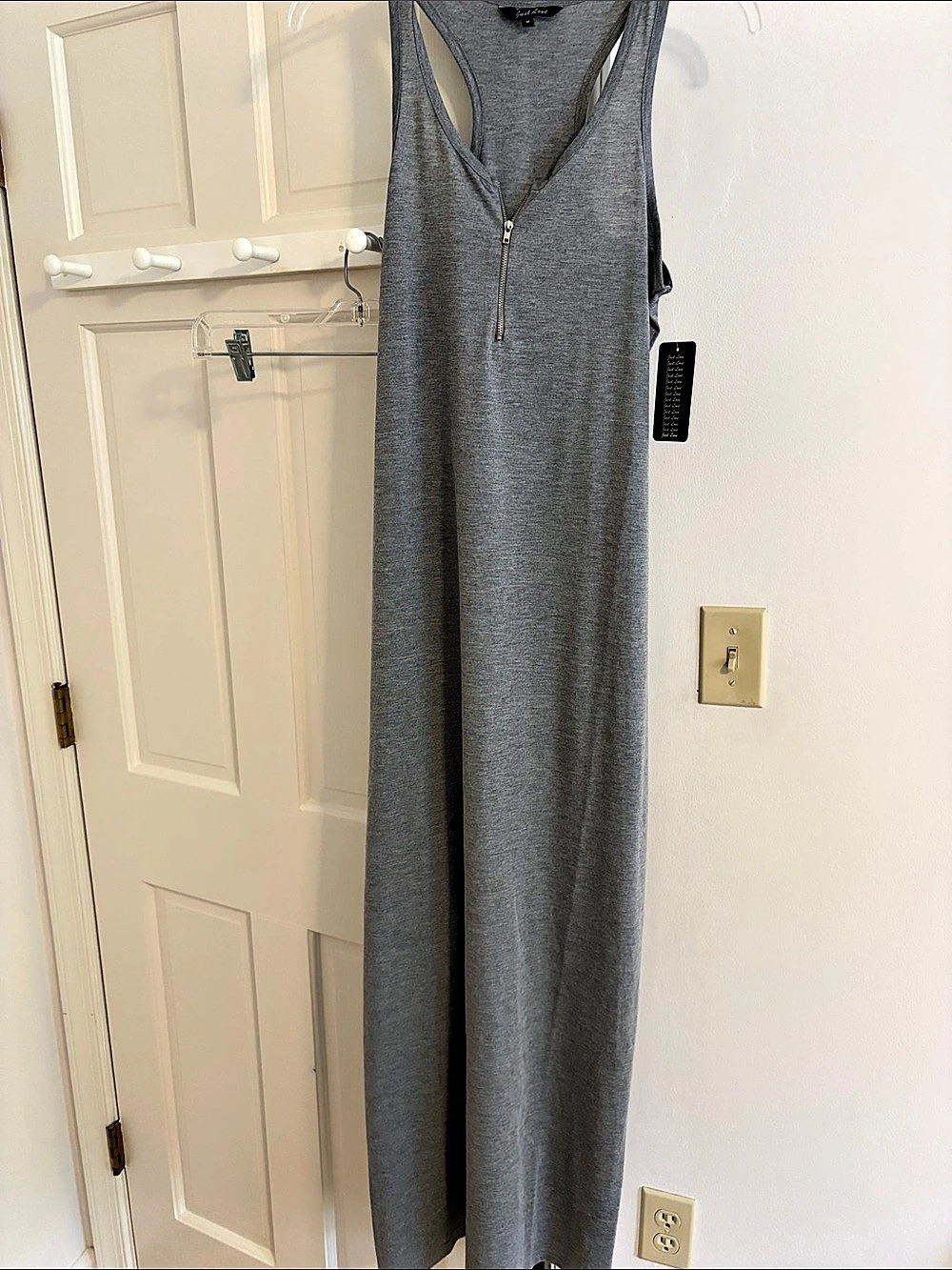 Sleeveless Maxi Dress in Gray NWT